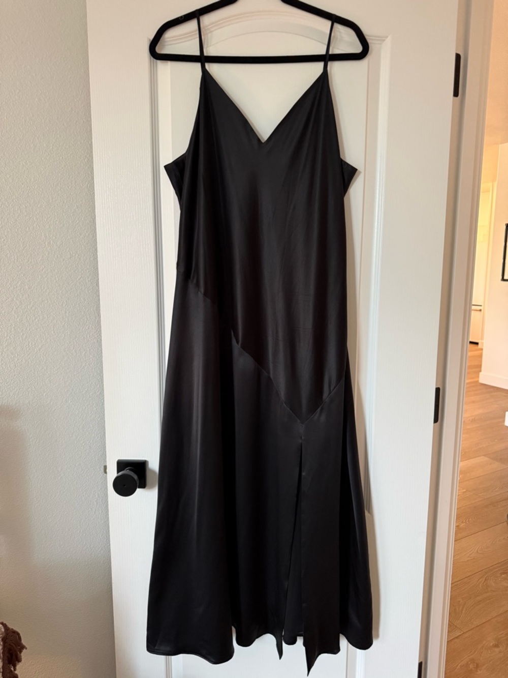 Banana Republic Black Silk Slip Dress